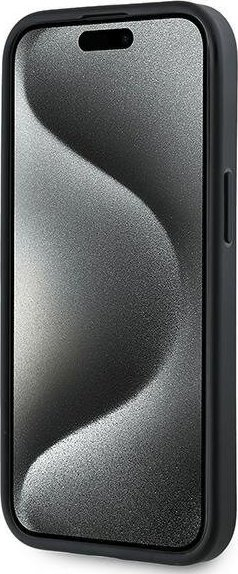 Mbrojtëse telefoni Karl Lagerfeld KLHCP13MPQDSMGK, për iPhone 13 6.1", hardcase lëkurë, e zezë