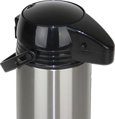 Termos me pompë HI Airpot, 1.9L, çelik inox, argjend me të zezë