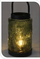 Fener LED dekorativ, qelq i ngjyrum, 20.5 cm