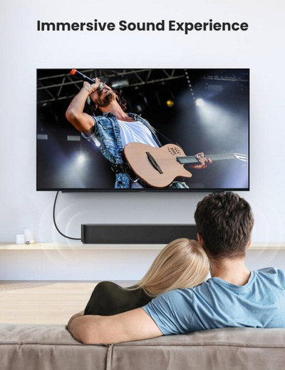 Kabllo audio UGREEN Toslink, optike, 2m, e zezë