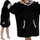 Hoodie batanije Ruhhy 24403, madhësi XXL, flanel i ngrohtë, e zezë