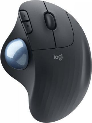Mouse Logitech M575 Ergo, trackball, wireless BT USB, gri grafit