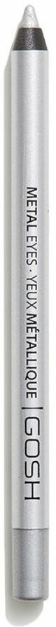Laps sysh GOSH Metal Eyes 004 Silver Stone, waterproof, metalik, argjendtë, 1.2g