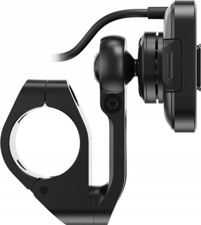 Mbajtëse timoni për motor Peak Design Motorcycle Bar Mount, me karikim wireless Qi2, magnetike, e zezë