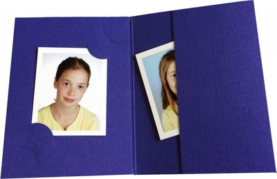 Картонски корици за фотографии Daiber, сет 100 парчиња, 3 големини, сина