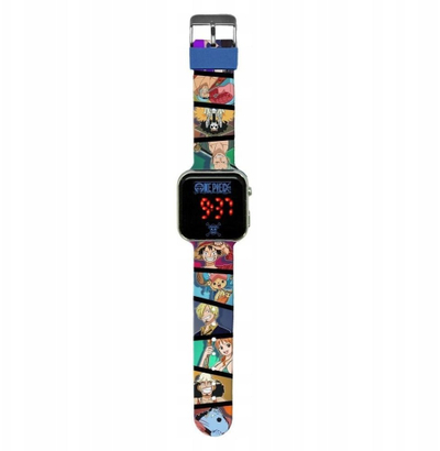 Детски рачен часовник Kids Licensing One Piece, LED екран, многуобоен ремен