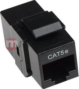 Përshtatës Keystone Intellinet RJ45 UTP CAT5e, 8P8C, i zi