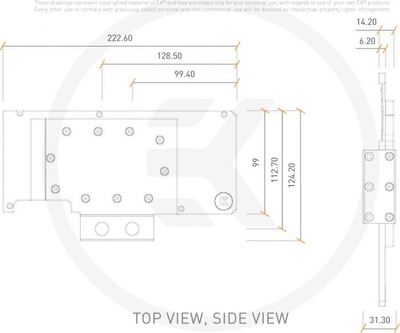 Backplate uji EK Water Blocks EK-Quantum Vector RE RTX 3080 3090, D-RGB, plexi i tejdukshëm