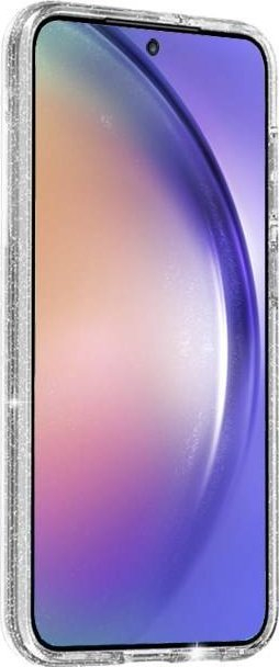 Kllëf telefoni Crong Glitter Case Samsung Galaxy A54 5G, silikoni, transparent me shkëlqim