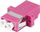 Adapter fibër optike Lanberg MM LC UPC, duplex OM4, plastike
