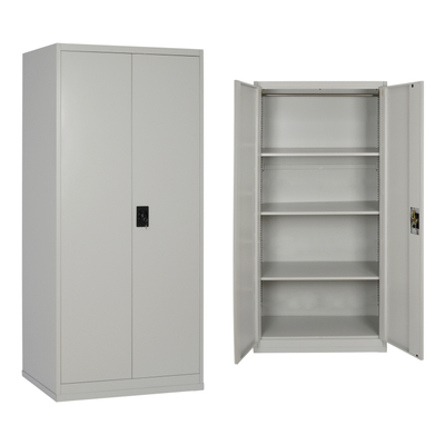 Dollap metalik HomeMarkt Hronda, 70x40x170cm, dyer me çelës, gri e çelët