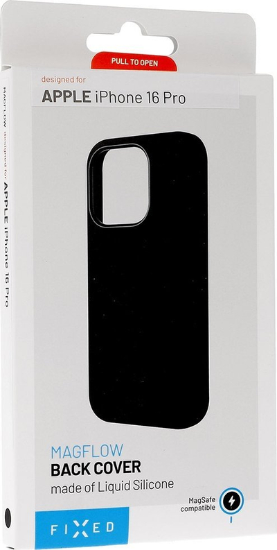 Mbulesë telefoni FIXED MagFlow për iPhone 16 Pro, MagSafe, e zezë