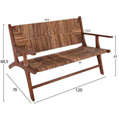 Sofa e jashtme me 2 vende Tondo 120x76x68,5Hcm (HM9915)