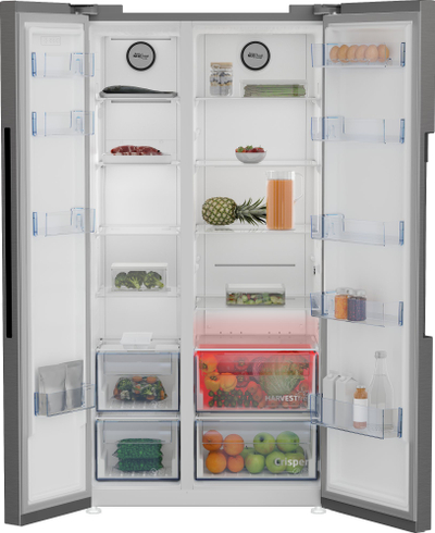 Frigorifer Beko Side by Side GN1603140XBN, 640L, Total No Frost, ngjyrë metalike