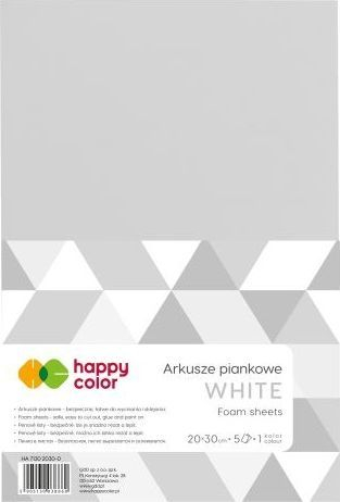 Fletë shkumë Gdd Happy Color, A4, 5 fletë, e bardhë