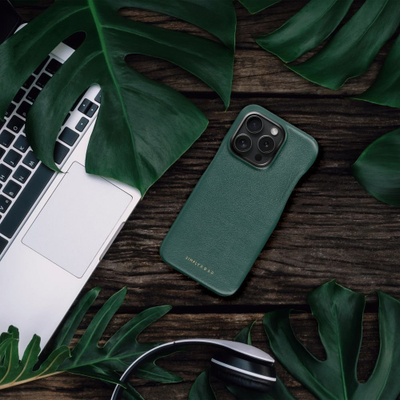 Mbulesë telefoni Roar LOOK për iPhone 14 Plus, eco leather, mbrojtje e plotë, e gjelbër e errët