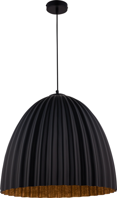 Lampë varese Sigma Lighting Telma, diametër 50cm, bazë E27, e zezë me bakër