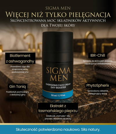 Krem fytyre Sigma Men A Positive Energy Boost për ditën, 50ml