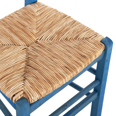 Karrige tradicionale me kashtë dhe druri beech 40×42×87 cm (FB910369.05), kaltër
