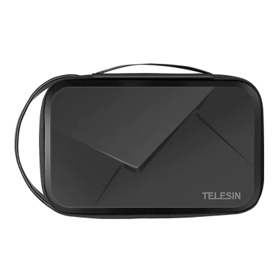 Çantë udhëtimi Telesin Carry Case, për GoPro Hero dhe DJI Osmo, guaskë e fortë, e zezë