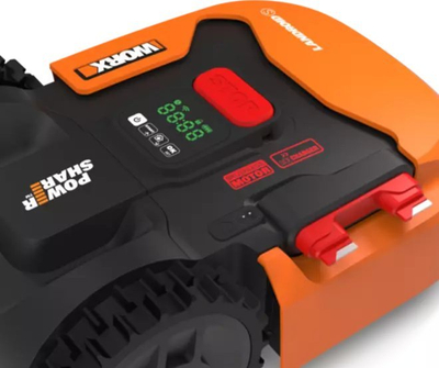 Robot kositës Worx Landroid S400 WR184E, për lëndina deri 400 m², Wi Fi, portokalli