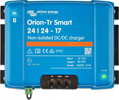 Karikues DC-DC Victron Energy Orion-Tr Smart 24/24 17A, 400W, 24V, blu