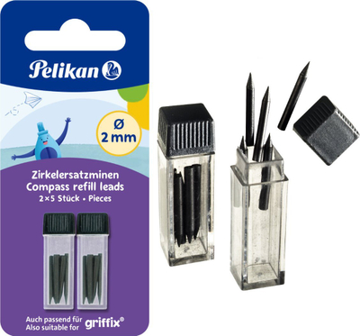 Мина за заменување за шестер Pelikan Compass, 2.0 mm, во блистер, сива