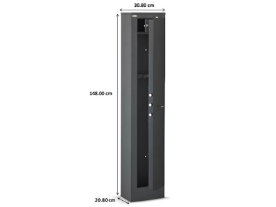 Kasafortë për 5 armë Technosafe LAS/5K,