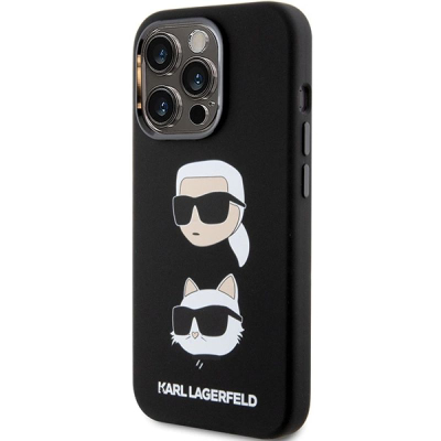 Mbulesë telefoni Karl Lagerfeld KLHCP15XSDHKCNK, për iPhone 15 Pro Max, silikon, e zezë