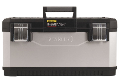 Kuti veglash Stanley Fatmax 1-95-615, metal plastike, me tabaka të brendshme, zezë gri