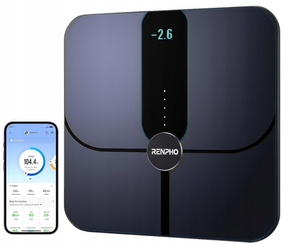 Паметна вага Renpho Elis Nova A031, WiFi Bluetooth, TFT екран 3,5", црна