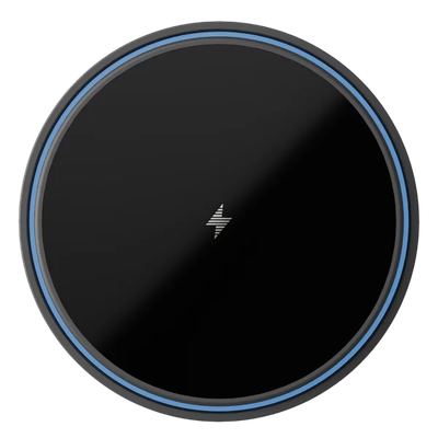 Mbajtëse magnetike për telefon me karikim wireless Proove Light Circle, 15W, për ventilim makine, e zezë