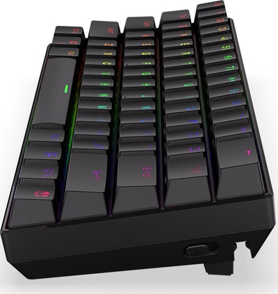 Set tastiere dhe mi Endorfy Thock Compact Wireless Kailh Brown Box GEM, 61 tapa, ARGB, i zi