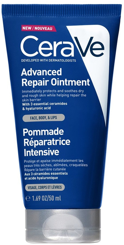 Враќачка помада Cerave Advanced Repair Ointment, 50 ml, за многу сува кожа