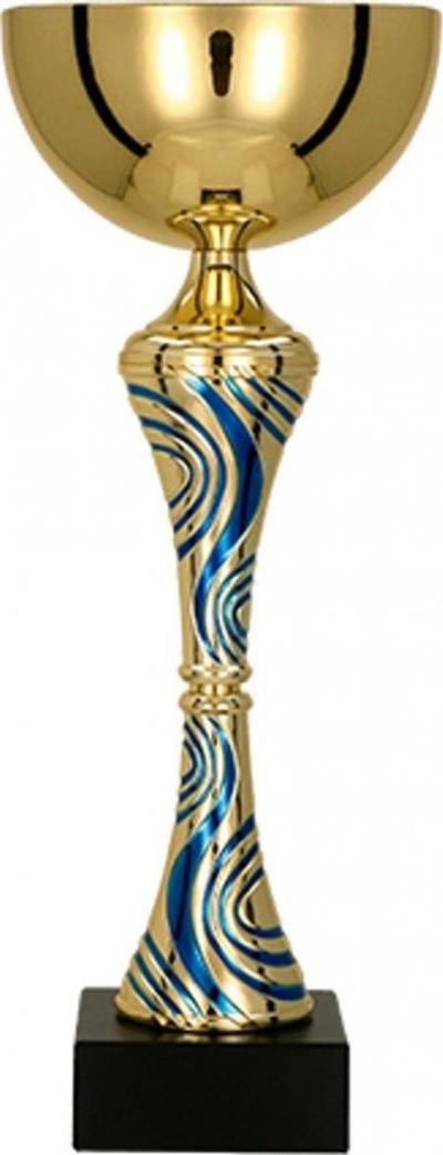 Kupë sportive Victoria Sport Metal Cup, 27 cm, metal, ari me blu
