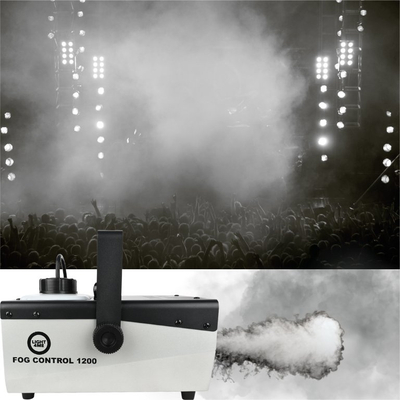 Makineri tymi LIGHT4ME FOG CONTROL 1200 TIMER, 1200W, depozitë 2.5L, argjend me të zezë