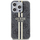 Mbrojtëse telefoni Guess IML 4G Gold Stripe për iPhone 15 Pro 6.1\", e zezë