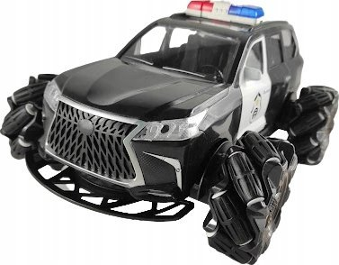 Makina e policisë me telekomandë Gazelo G162300, Off Road, rrotullim 360°, me drita