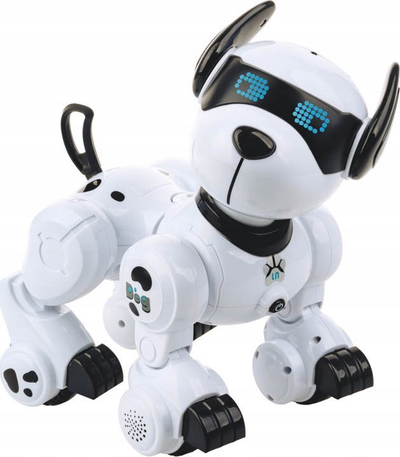Lodër robotike Dumel Robopies, qen robot i vogël me sensor prekjeje dhe muzikë