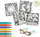 Set ngjyrosjeje 3D Djeco Fantasy Forest, 7 markera, syze 3D