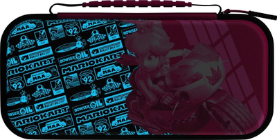 Kuti udhëtimi PDP Travel Case Plus GLOW Grand Prix Peach, për Nintendo Switch, rozë
