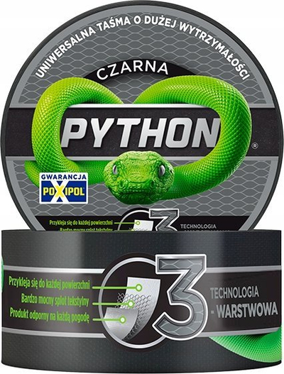 Shirit ngjitës Modecom Python, 48mm x 9m, i zi