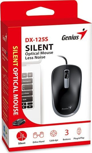 Глувче Genius DX-125S, оптичко, 1200 DPI, црно