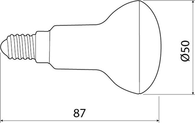 Llambë LED GTV E14 (LD-R5060W-30), 6 W, 470 lm, 220 - 240 V, e bardhë e ngrohtë