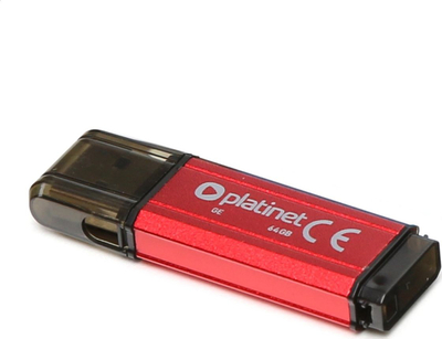 USB Flash Drive PLATINET 2.0 V-Depo, 64GB, e kuqe