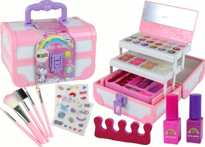 Set kozmetik loje Leantoys Beauty Set, kasë rozë