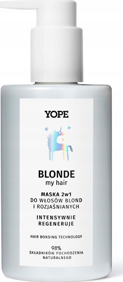 Maskë rigjeneruese për flokë biond Yope Regenerating Mask, 300ml