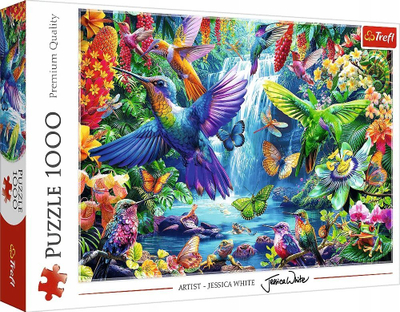 Puzzle Trefl Tropical Hummingbirds, 1000 pjesë, shumëngjyrësh