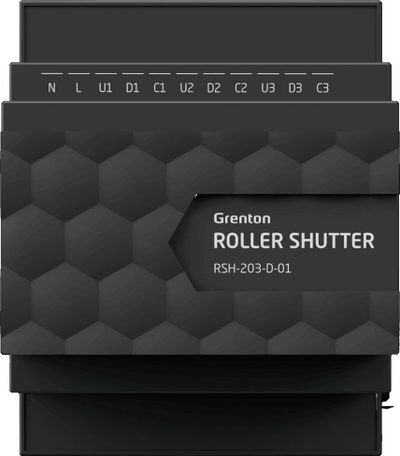 Modul roletash Grenton Roller Shutter X3 DIN, TF-Bus 2.0, i zi