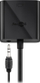 Adapter video Goobay 71803, HDMI në VGA, audio 3.5mm, 0.15m, i zi
